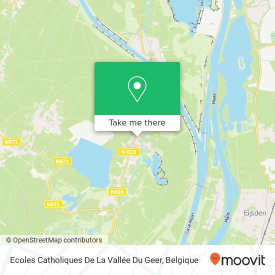 Ecoles Catholiques De La Vallée Du Geer kaart