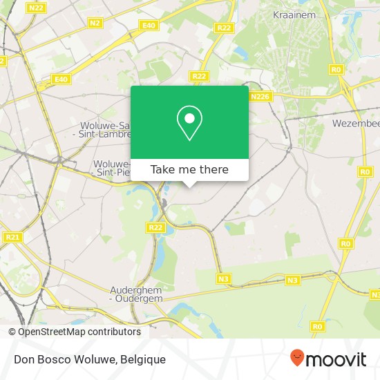 Don Bosco Woluwe kaart