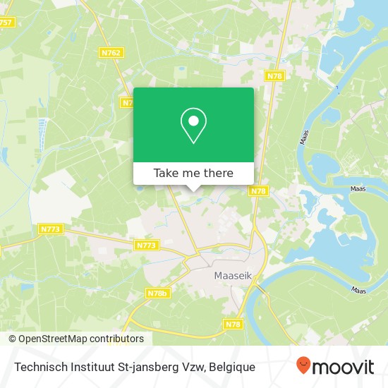 Technisch Instituut St-jansberg Vzw kaart