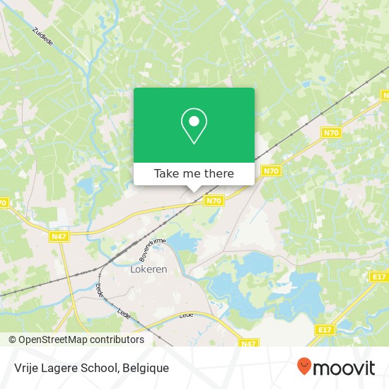 Vrije Lagere School kaart