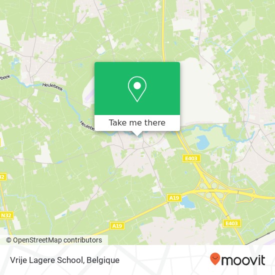 Vrije Lagere School kaart