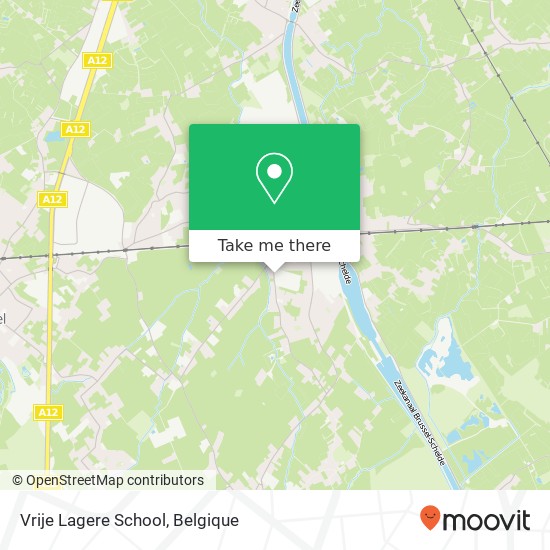 Vrije Lagere School kaart