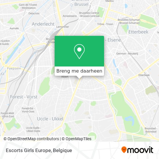 Escorts Girls Europe kaart