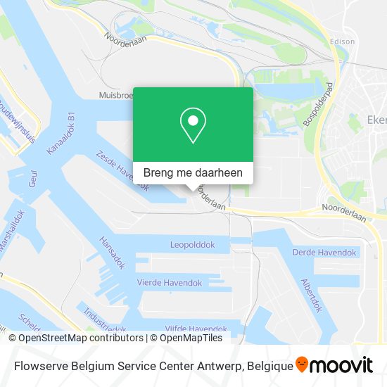 Flowserve Belgium Service Center Antwerp kaart