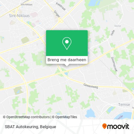 SBAT Autokeuring kaart