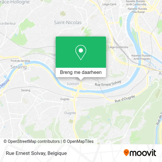 Rue Ernest Solvay kaart