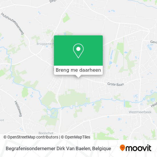 Begrafenisondernemer Dirk Van Baelen kaart