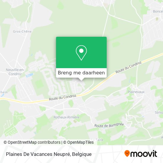 Plaines De Vacances Neupré kaart