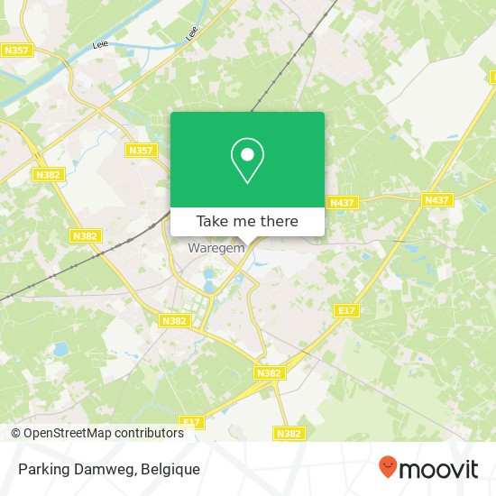 Parking Damweg kaart