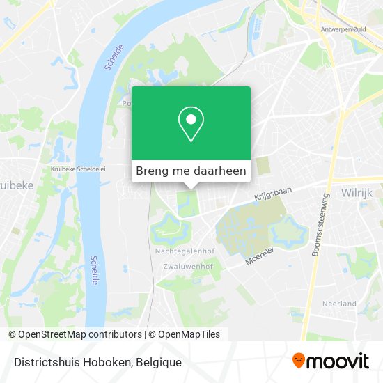Districtshuis Hoboken kaart