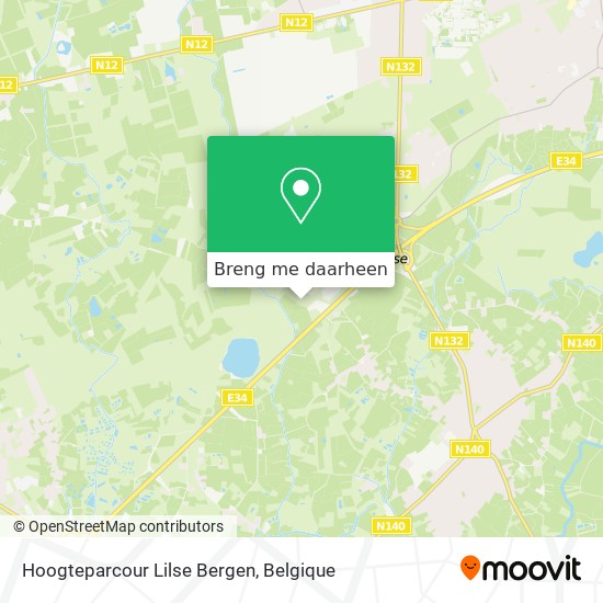 Hoogteparcour Lilse Bergen kaart