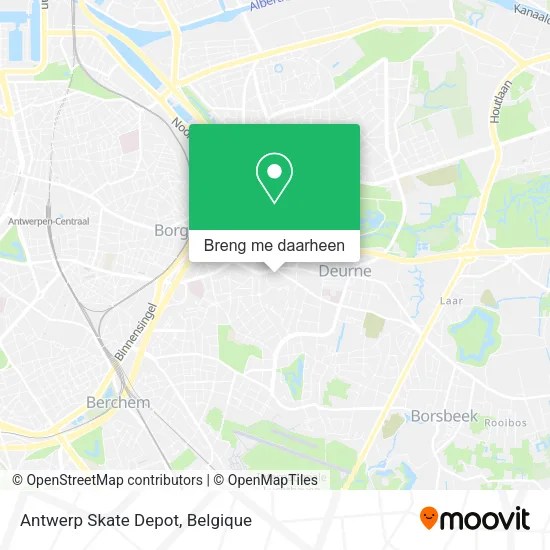 Antwerp Skate Depot kaart