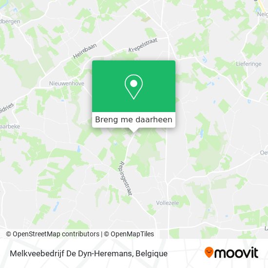 Melkveebedrijf De Dyn-Heremans kaart