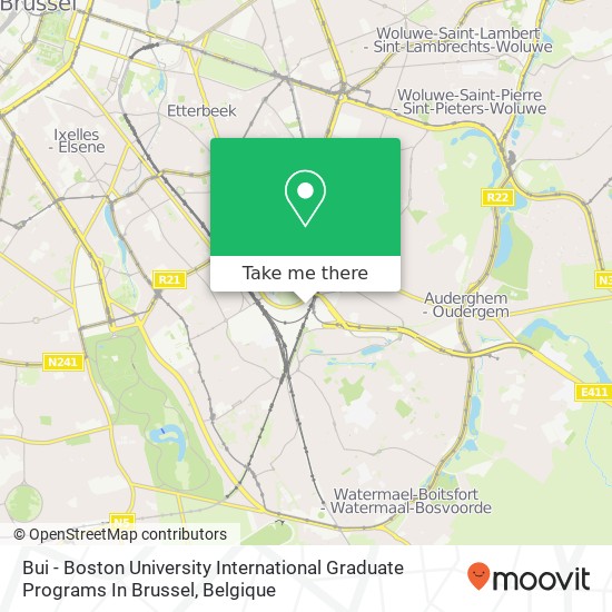 Bui - Boston University International Graduate Programs In Brussel kaart