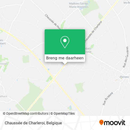 Chaussée de Charleroi kaart