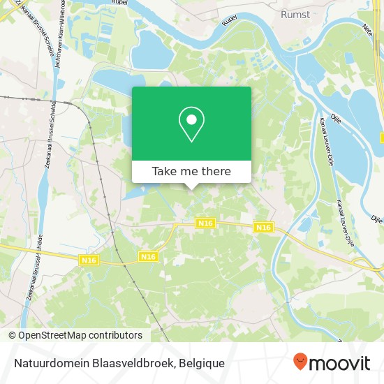 Natuurdomein Blaasveldbroek kaart