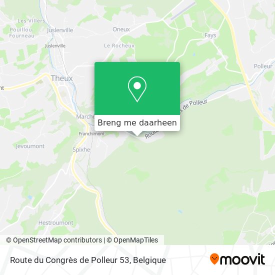Route du Congrès de Polleur 53 kaart