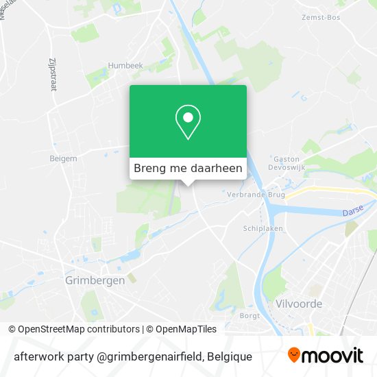 afterwork party @grimbergenairfield kaart