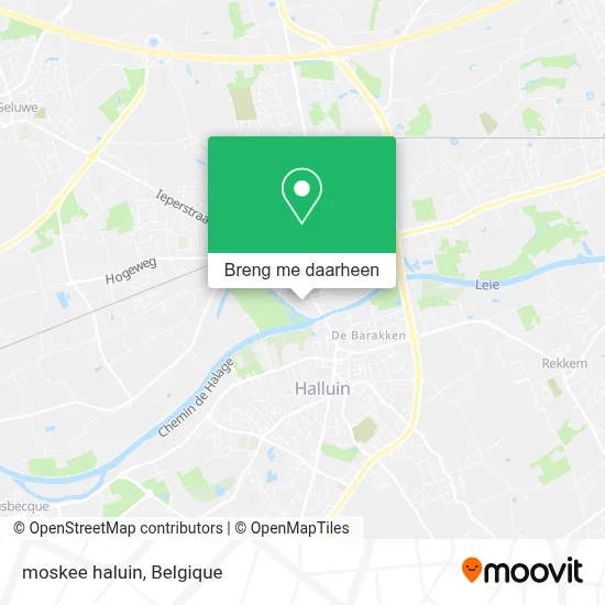 moskee haluin kaart
