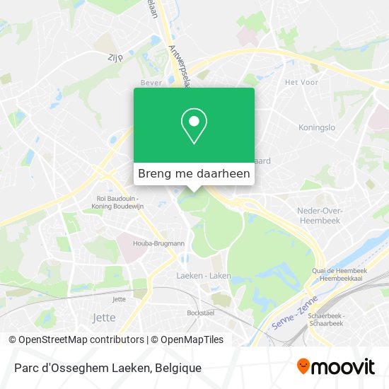 Parc d'Osseghem Laeken kaart