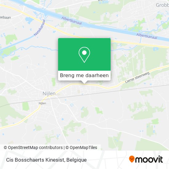 Cis Bosschaerts Kinesist kaart