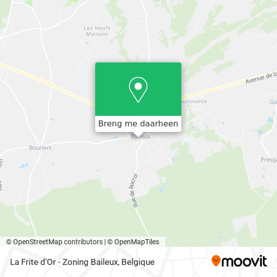 La Frite d'Or - Zoning Baileux kaart