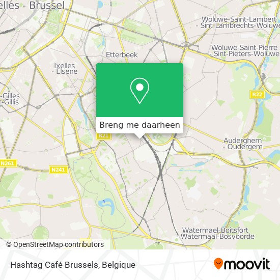 Hashtag Café Brussels kaart