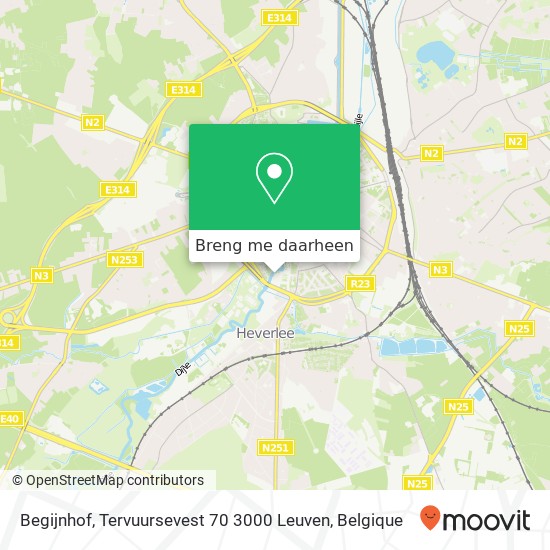 Begijnhof, Tervuursevest 70 3000 Leuven kaart