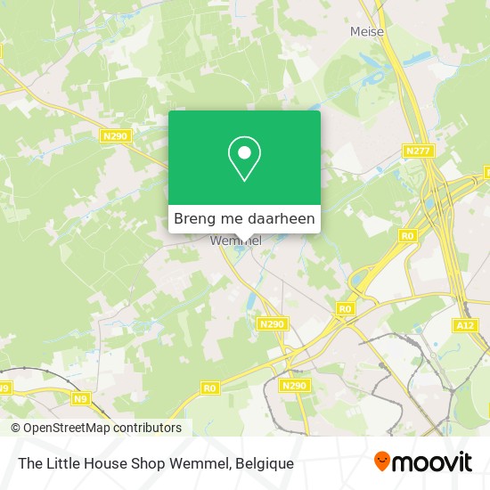 The Little House Shop Wemmel kaart