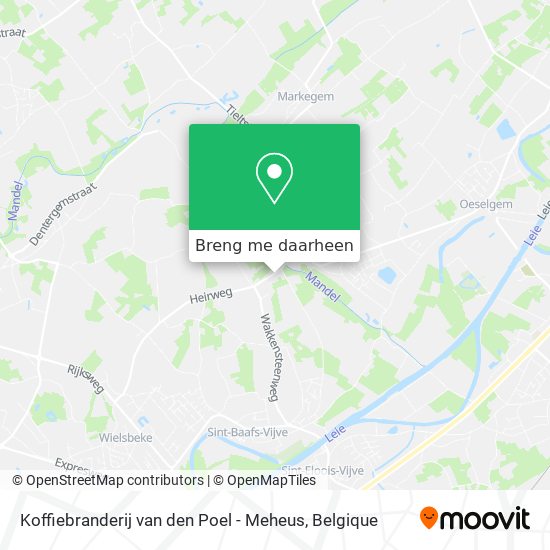 Koffiebranderij van den Poel - Meheus kaart