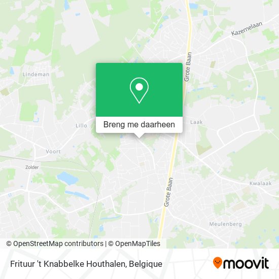 Frituur 't Knabbelke Houthalen kaart