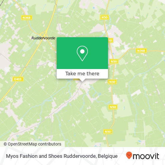 Myos Fashion and Shoes Ruddervoorde, Torhoutsestraat 25 8020 Oostkamp kaart