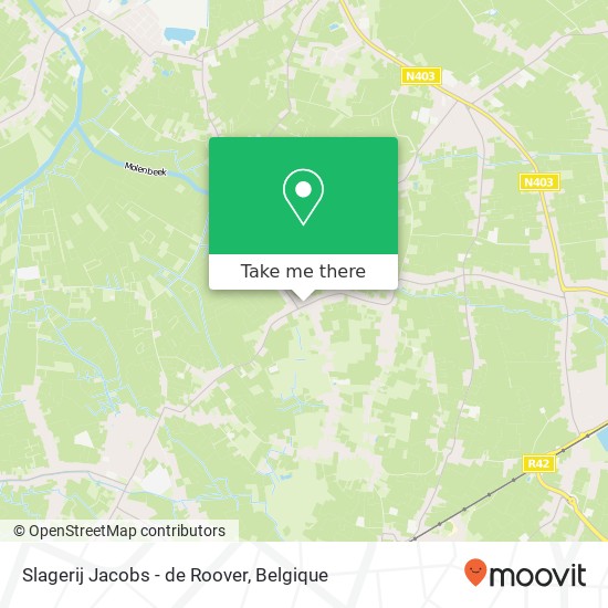Slagerij Jacobs - de Roover, Marktstraat 12 9111 Sint-Niklaas kaart