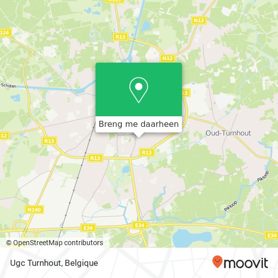 Ugc Turnhout kaart