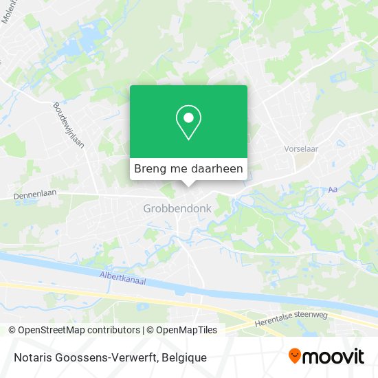 Notaris Goossens-Verwerft kaart