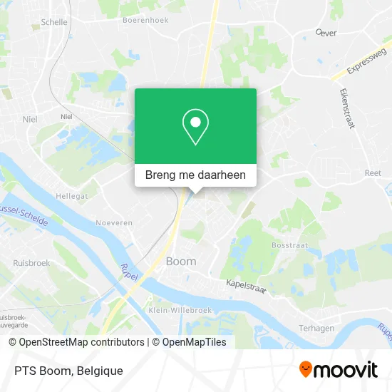 PTS Boom kaart