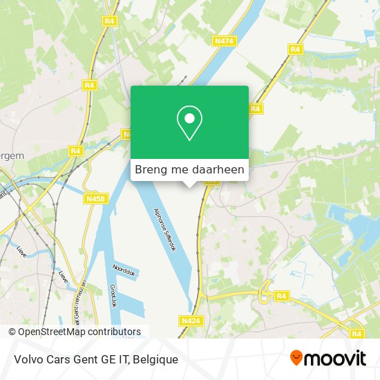 Volvo Cars Gent GE IT kaart