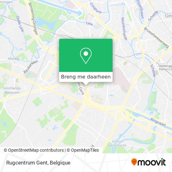 Rugcentrum Gent kaart