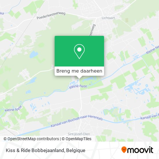 Kiss & Ride Bobbejaanland kaart