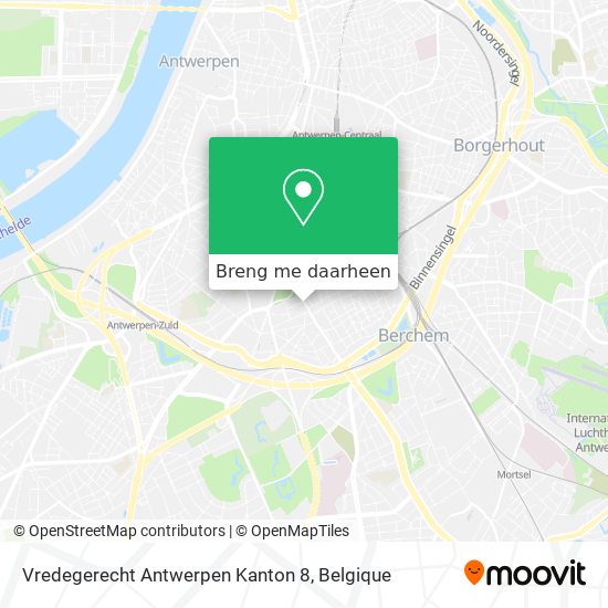 Vredegerecht Antwerpen Kanton 8 kaart