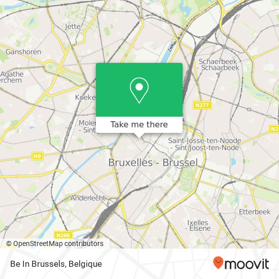 Be In Brussels kaart