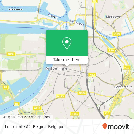 Leefruimte A2: Belgica kaart