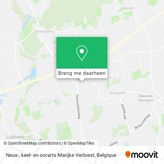 Neus-, keel- en oorarts Marijke Verbiest kaart