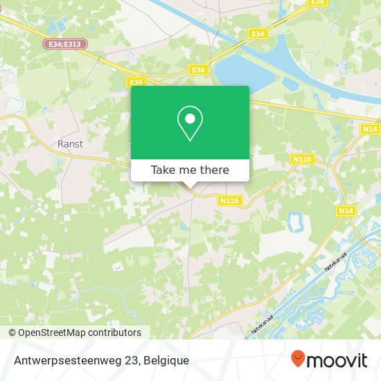 Antwerpsesteenweg 23 kaart