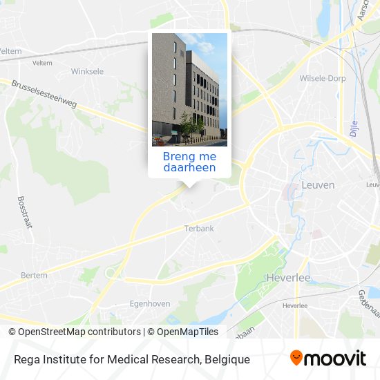 Rega Institute for Medical Research kaart