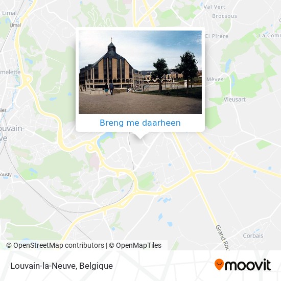 Louvain-la-Neuve kaart