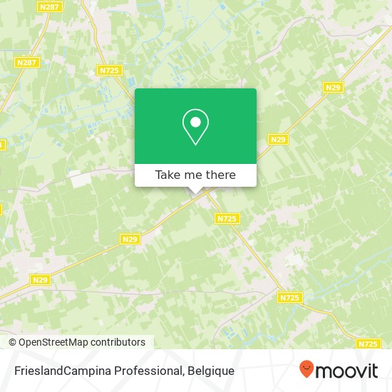 FrieslandCampina Professional kaart