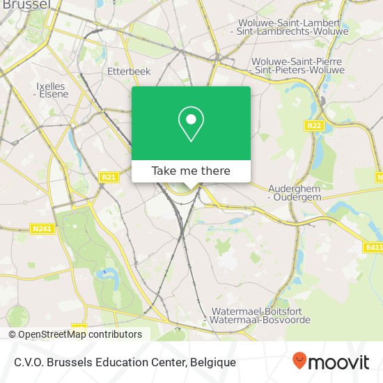 C.V.O. Brussels Education Center kaart