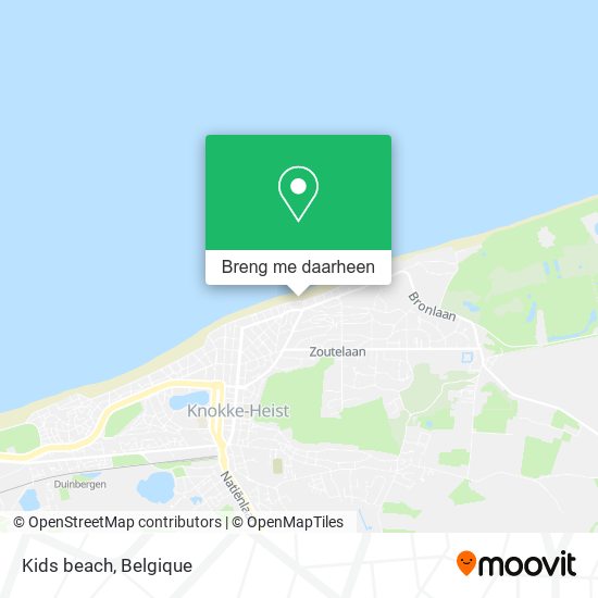 Kids beach kaart