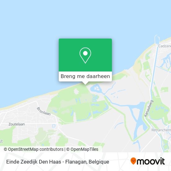 Einde Zeedijk Den Haas - Flanagan kaart